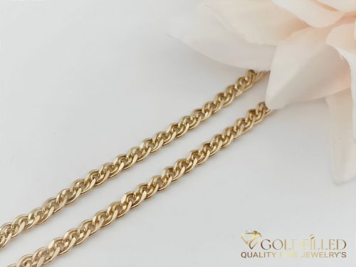 Goldfilled Verižica za gleženj 28cm/3,8mm Barva 18K