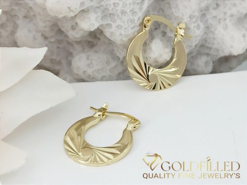 Goldfilled Antiallergijske uhane 19mm 14K