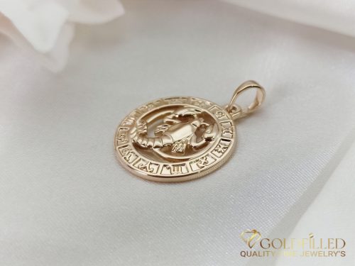 Goldfilled Antialergijski Medaljon 28mm 18K barva